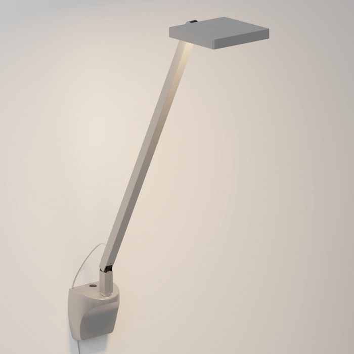 Koncept FCD-1 Focaccia Solo LED Desk Lamp, Wall Mount - Silver/WallMount