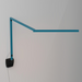 Koncept ZBD3100 Z-Bar Mini Gen 4 LED Desk Lamp, Wall Mount - Koncept Blue/Wall Mount