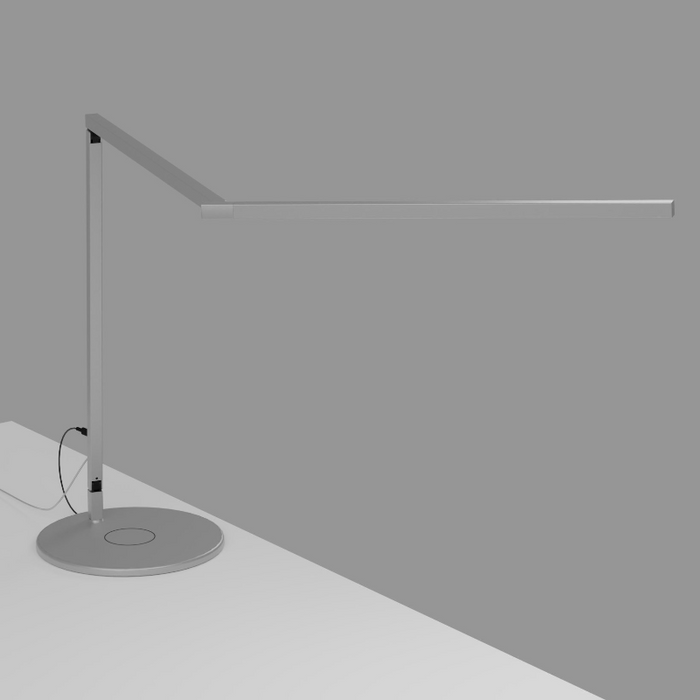 Koncept ZBD3000 Z-Bar Pro Gen 4 LED Desk Lamp - Silver/Wireless Charging Base