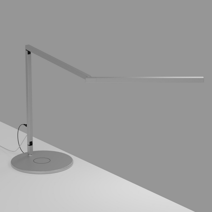 Koncept ZBD3100 Z-Bar Mini Pro Gen 4 LED Desk Lamp - Silver/Wireless Charging Base
