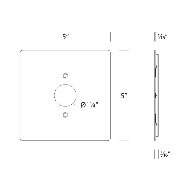 WAC X-CP Outdoor Track J-Box Cover