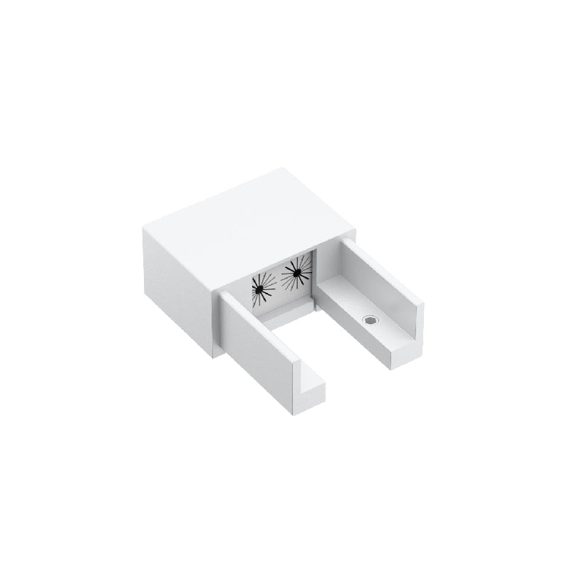 WAC X-EC Outdoor Track End Cap - White