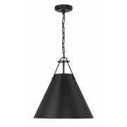 Crystorama XAV-B8305 Xavier 3-lt 16" Pendant - Matte Black