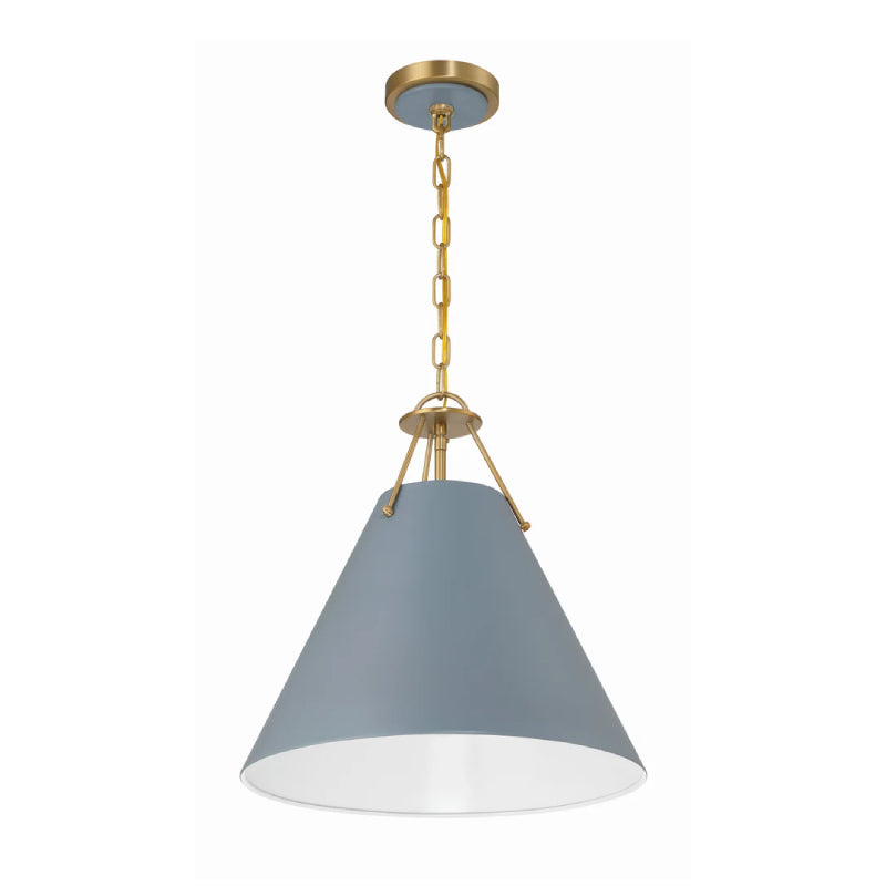 Crystorama XAV-B8301 Xavier 1-lt 12" Pendant - Blue