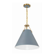 Crystorama XAV-B8305 Xavier 3-lt 16" Pendant - Blue