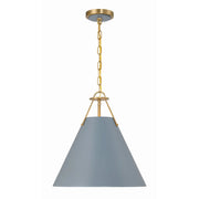 Crystorama XAV-B8305 Xavier 3-lt 16" Pendant - Blue