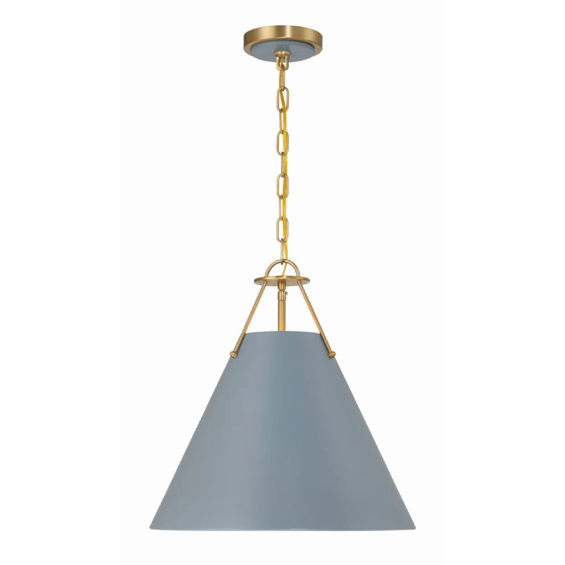 Crystorama XAV-B8305 Xavier 3-lt 16" Pendant - Blue