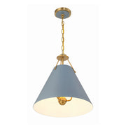 Crystorama XAV-B8305 Xavier 3-lt 16" Pendant - Blue