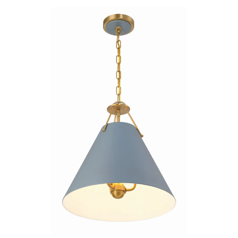 Crystorama XAV-B8305 Xavier 3-lt 16" Pendant - Blue