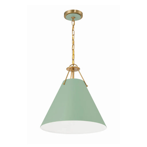 Crystorama XAV-B8305 Xavier 3-lt 16" Pendant - Green