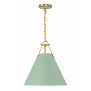 Crystorama XAV-B8301 Xavier 1-lt 12" Pendant - Green