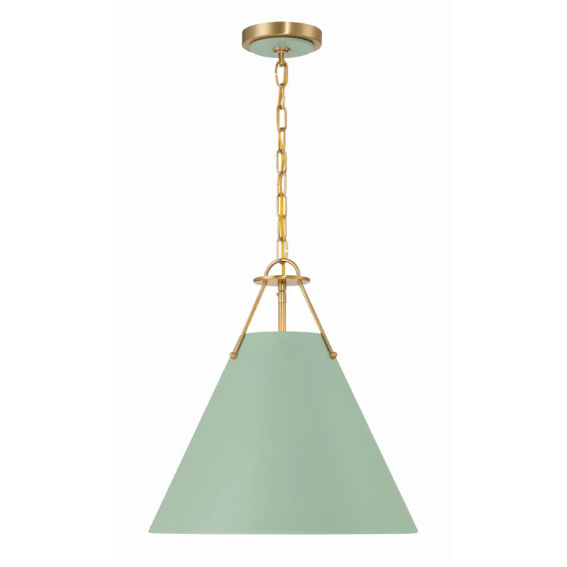 Crystorama XAV-B8305 Xavier 3-lt 16" Pendant - Green