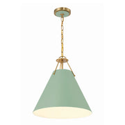 Crystorama XAV-B8305 Xavier 3-lt 16" Pendant - Green