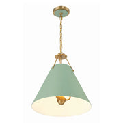 Crystorama XAV-B8301 Xavier 1-lt 12" Pendant - Green