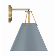 Crystorama XAV-B8311 Xavier 1-lt 13" Tall Wall Sconce - Blue