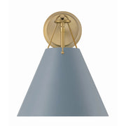 Crystorama XAV-B8311 Xavier 1-lt 13" Tall Wall Sconce - Blue