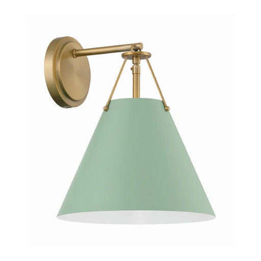 Crystorama XAV-B8311 Xavier 1-lt 13" Tall Wall Sconce - Green