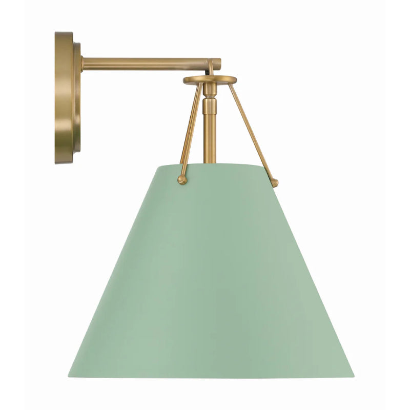 Crystorama XAV-B8311 Xavier 1-lt 13" Tall Wall Sconce - Green