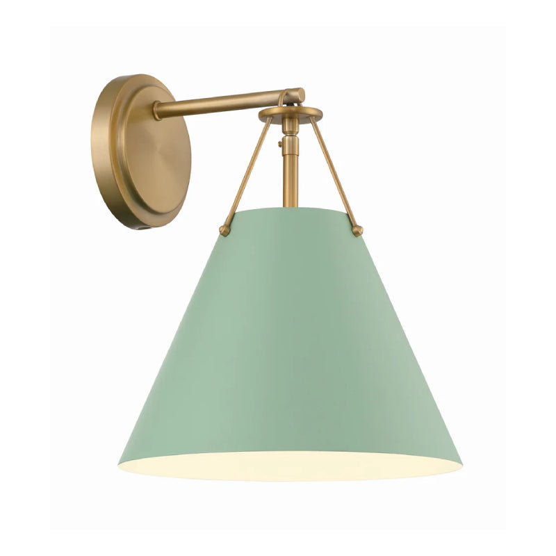 Crystorama XAV-B8311 Xavier 1-lt 13" Tall Wall Sconce - Green