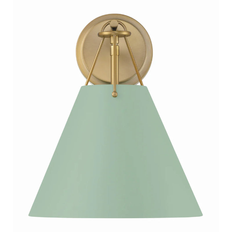 Crystorama XAV-B8311 Xavier 1-lt 13" Tall Wall Sconce - Green