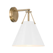 Crystorama XAV-B8311 Xavier 1-lt 13" Tall Wall Sconce - White