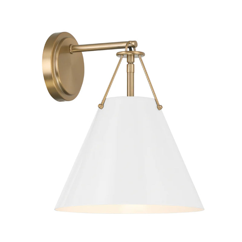 Crystorama XAV-B8311 Xavier 1-lt 13" Tall Wall Sconce - White