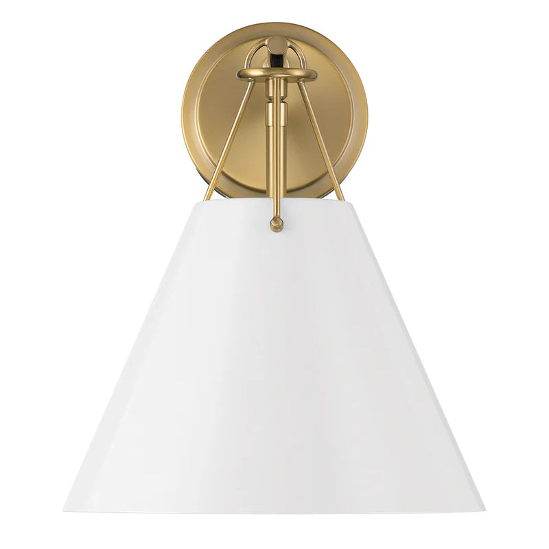 Crystorama XAV-B8311 Xavier 1-lt 13" Tall Wall Sconce - White