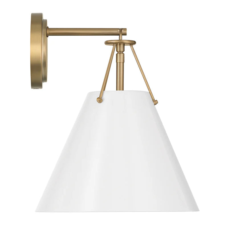 Crystorama XAV-B8311 Xavier 1-lt 13" Tall Wall Sconce - White