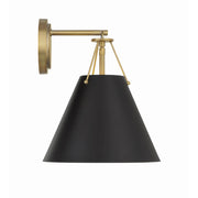 Crystorama XAV-B8311 Xavier 1-lt 13" Tall Wall Sconce - Black