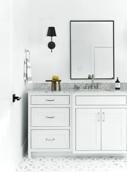 Crystorama XAV-B8321 Xavier 1-lt 15" Tall Wall Sconce - Matte Black/Black