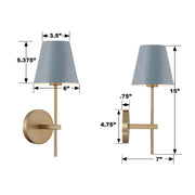 Crystorama XAV-B8321 Xavier 1-lt 15" Tall Wall Sconce