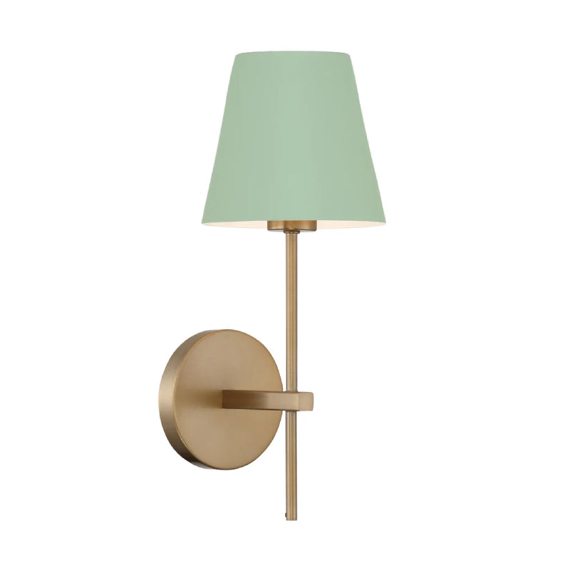 Crystorama XAV-B8321 Xavier 1-lt 15" Tall Wall Sconce - Green