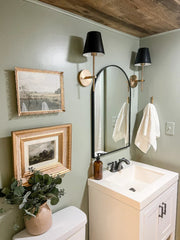 Crystorama XAV-B8321 Xavier 1-lt 15" Tall Wall Sconce - Black