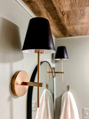 Crystorama XAV-B8321 Xavier 1-lt 15" Tall Wall Sconce - Black