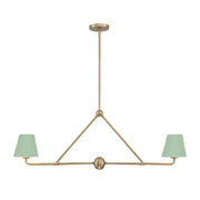 Crystorama XAV-B9302 Xavier 2-lt 42" Linear Chandelier - Green