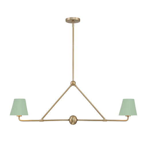 Crystorama XAV-B9302 Xavier 2-lt 42" Linear Chandelier - Green