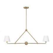 Crystorama XAV-B9302 Xavier 2-lt 42" Linear Chandelier - White