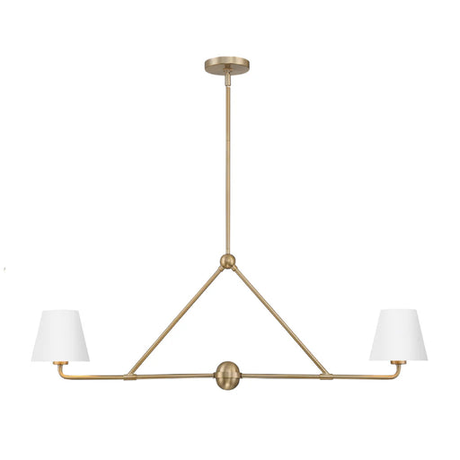 Crystorama XAV-B9302 Xavier 2-lt 42" Linear Chandelier - White