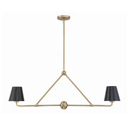 Crystorama XAV-B9302 Xavier 2-lt 42" Linear Chandelier - Black