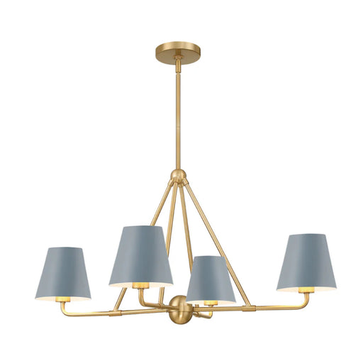 Crystorama XAV-B9304 Xavier 4-lt 32" Chandelier - Blue