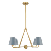 Crystorama XAV-B9304 Xavier 4-lt 32" Chandelier - Blue