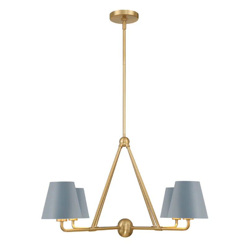 Crystorama XAV-B9304 Xavier 4-lt 32" Chandelier - Blue