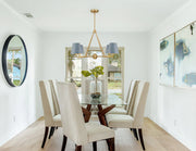 Crystorama XAV-B9304 Xavier 4-lt 32" Chandelier - Blue