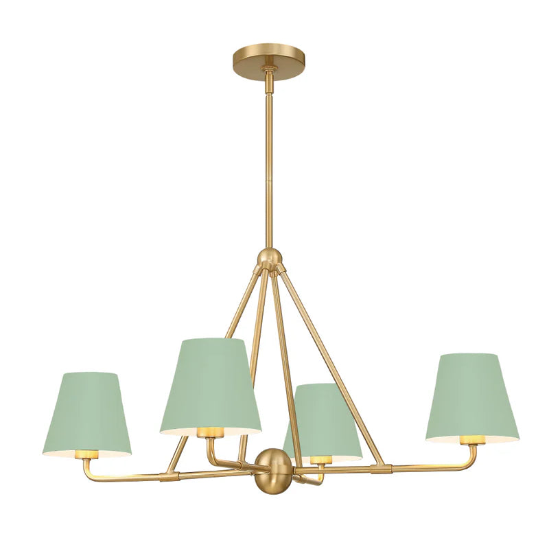 Crystorama XAV-B9304 Xavier 4-lt 32" Chandelier - Green