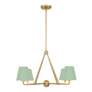 Crystorama XAV-B9304 Xavier 4-lt 32" Chandelier - Green