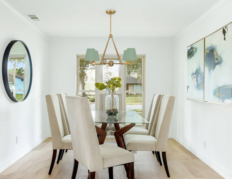 Crystorama XAV-B9304 Xavier 4-lt 32" Chandelier - Green