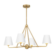 Crystorama XAV-B9304 Xavier 4-lt 32" Chandelier - White