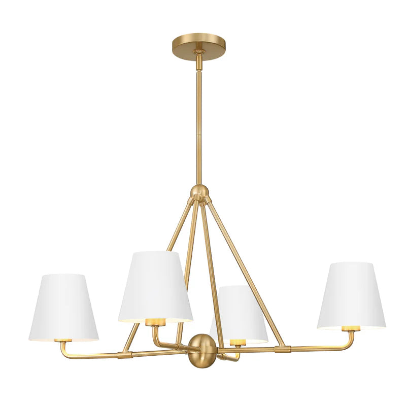 Crystorama XAV-B9304 Xavier 4-lt 32" Chandelier - White