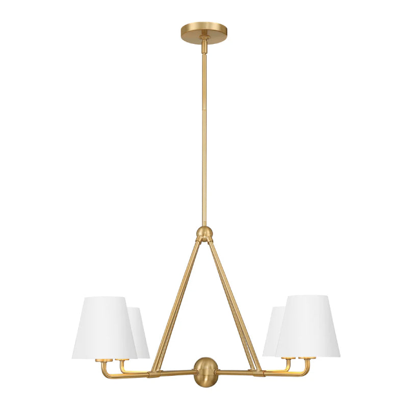 Crystorama XAV-B9304 Xavier 4-lt 32" Chandelier - White