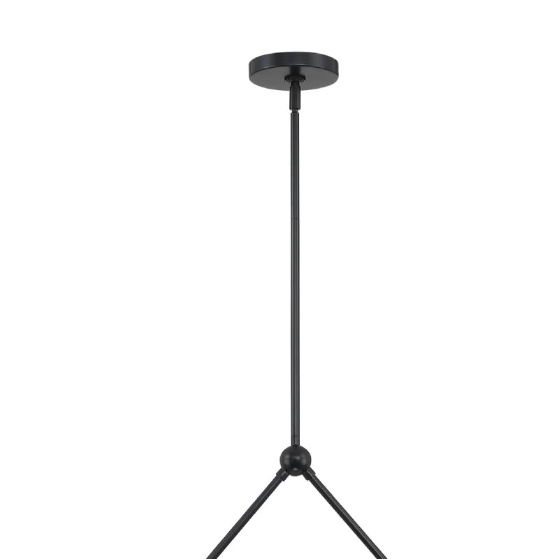 Crystorama XAV-B9306 Xavier 6-lt 46" Linear Chandelier - Matte Black